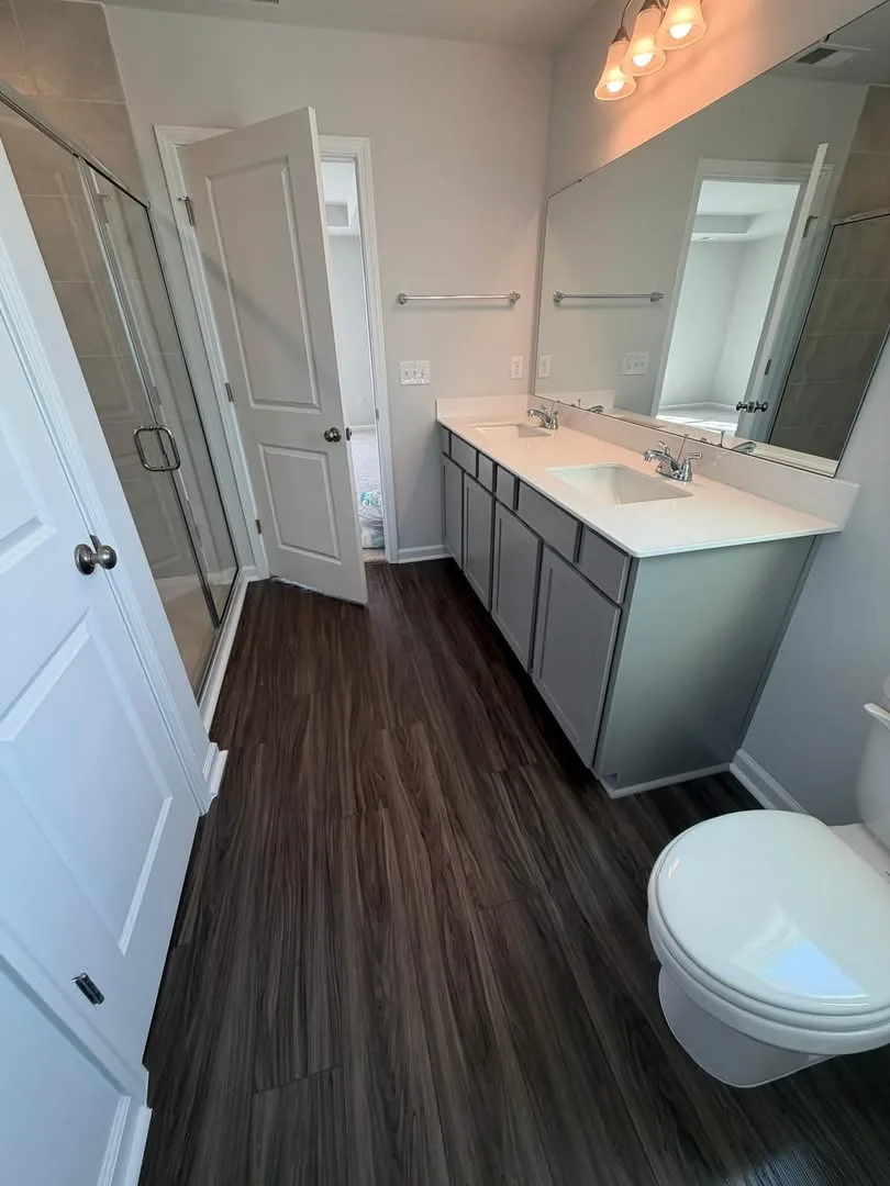 Managed residential bathroom after service
